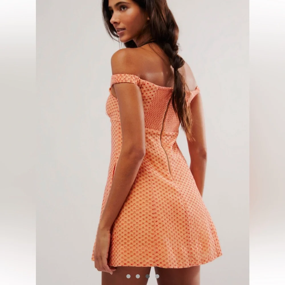 Free People Berry Kiss Mini Dress NWT